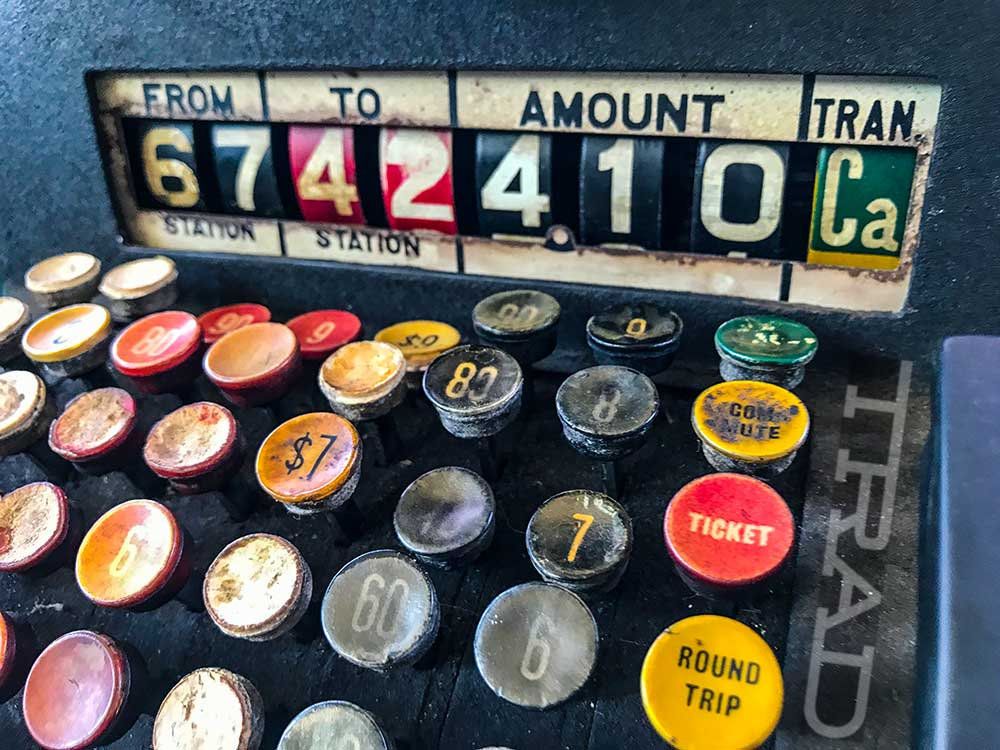 NCR Farebox at the Pacific Bus Museum